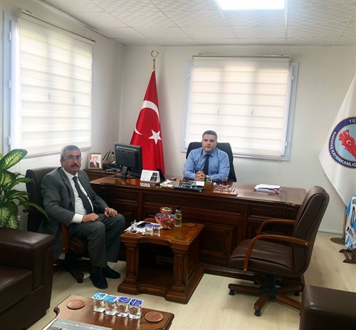 Kaymakamımız Sayın Fatih AYAZ, Büyükşehir Belediyesi Karataş Koordinasyon Şube Müdürü Ali Bedrettin KARATAŞ'ı makamında kabul etti.